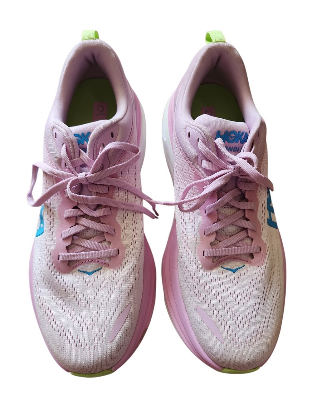 Hoka Womens Bondi 8 12B Pink Twilight/waterpark Running Sneakers